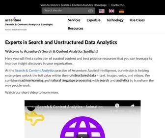 Searchtechnologies.com(Intelligent Search & Content Analytics) Screenshot