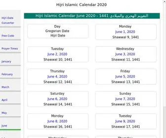 Searchtruth.org(Hijri Islamic Calendar and Prayer Times) Screenshot