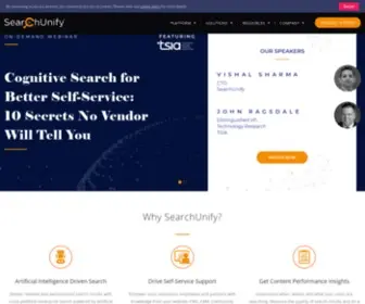 Searchunify.com(AI-Driven Enterprise Search & Analytics) Screenshot
