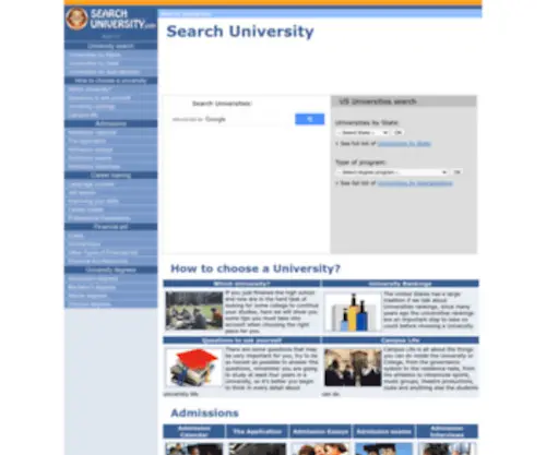 Searchuniversity.com(Search University) Screenshot