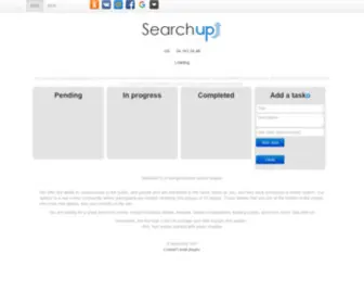 Searchup.org(Postinformational Search Engine) Screenshot