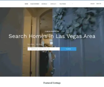 Searchvegasareahouses.com(Search Homes in Las Vegas Area provided by Zahler Properties) Screenshot