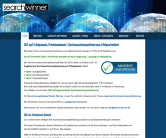 Searchwinner.de(SEO auf Erfolgsbasis) Screenshot