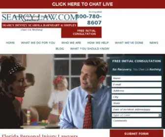 Searcylaw.com(Florida Personal Injury Attorneys) Screenshot
