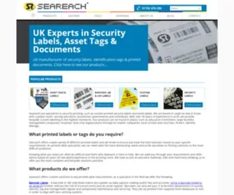 Seareach.co.uk(Asset Tags) Screenshot