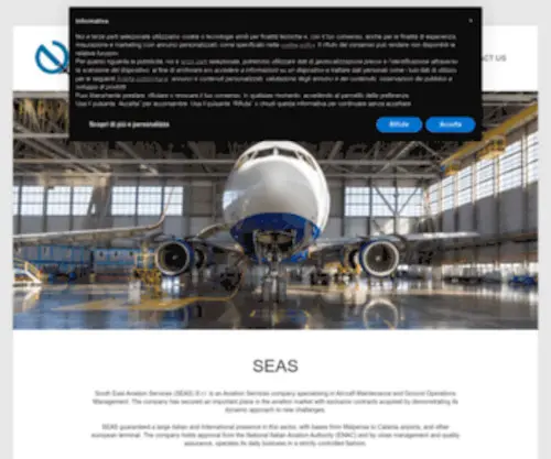 Seas-Italy.it(South East Aviation Services (SEAS) S.r.l) Screenshot