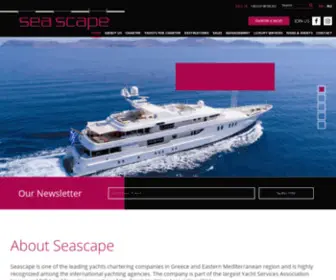 Seascapeyachts.com(Luxury Yacht Charter in Islands of Greece) Screenshot