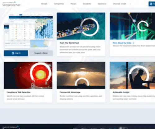 Seasearcher.com(Shipping and maritime intelligence) Screenshot
