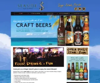 Seasidebarsingerisland.com(Seaside Bar & Grill Restaurant) Screenshot