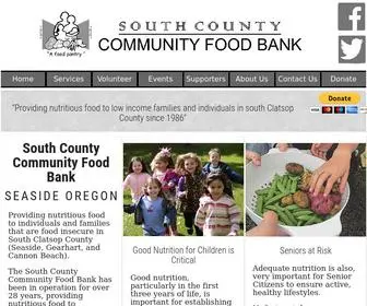 Seasidefoodbank.com(South County Community Food Bank) Screenshot
