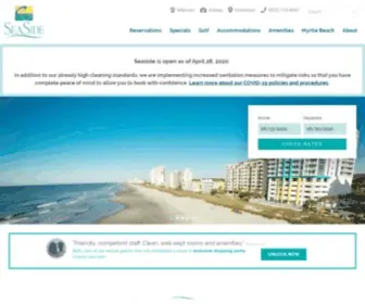 Seasidemb.com(Seaside Resort in North Myrtle Beach) Screenshot