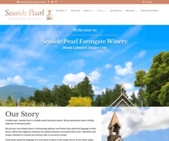 Seasidepearlwinery.ca(Seaside Pearl Farmgate Winery) Screenshot