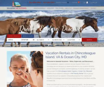 Seasidevacations.rentals(Chincoteague Island Vacation Rentals) Screenshot