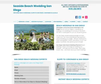 Seasideweddingsandiego.com(San Diego Beach Wedding) Screenshot