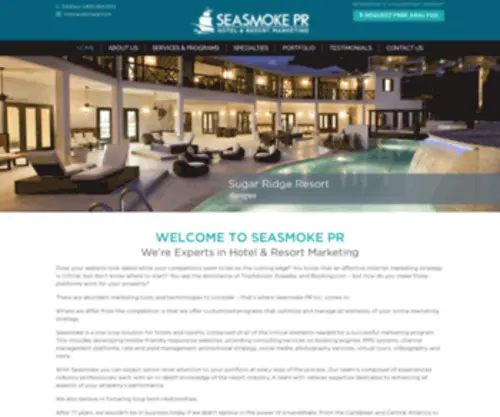 Seasmokepr.com(Hotel & Resort Marketing) Screenshot