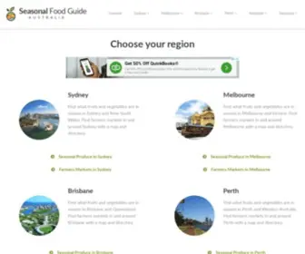 Seasonalfoodguide.com(Australian Seasonal Fruits and Vegetables) Screenshot