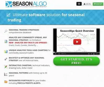 Seasonalgo.com(Seasonal charts) Screenshot