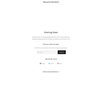 Seasonalresident.com(Seasonal Resident) Screenshot
