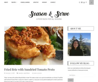Seasonandserveblog.com(Season & Serve Blog) Screenshot