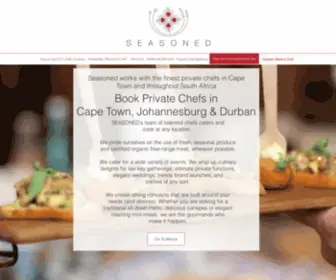 Seasoned.co.za(Private Chefs and Hospitality Recruitment) Screenshot