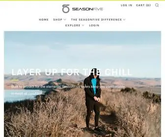 Seasonfive.com(Performance activewear for outdoor and watersports enthusiasts) Screenshot