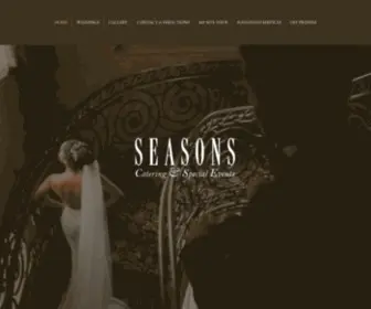 Seasonscatering.com(Seasons Catering & Special Events Facility in New Jersey) Screenshot