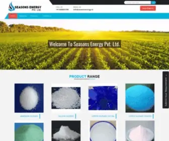 Seasonsenergy.co.in(Agricultural Chemicals Manufacturer exporter Supplier in Gandhinagar) Screenshot