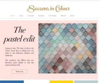 Seasonsincolour.com(Luxury UK interior design) Screenshot