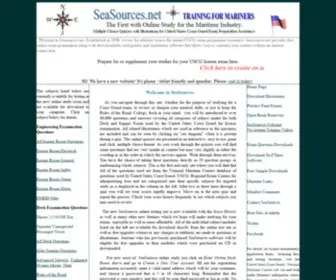 Seasources.net(Coast Guard license exam test preparation questions and Online Training For merchant marines) Screenshot