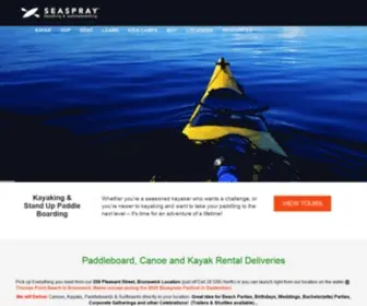 Seaspraykayaking.com(Maine Sea Kayaking // Seaspray Kayaking // Brunswick) Screenshot