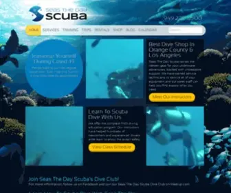 Seasthedayscuba.com(Seas The Day) Screenshot