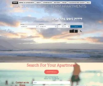 Seasuites.org(Sea Suites short term apartments Tel Aviv) Screenshot