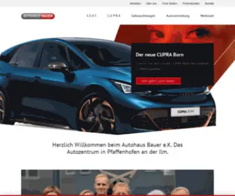 Seat-Bauer.de(Ihr Autozentrum in Pfaffenhofen an der Ilm) Screenshot