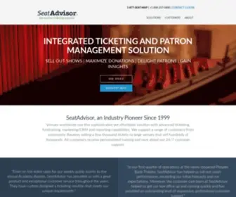 Seatadvisor.com(Integrated Ticketing and Patron Management Solution) Screenshot