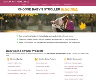 Seatandstroller.com(Find the best baby seat and stroller products online) Screenshot