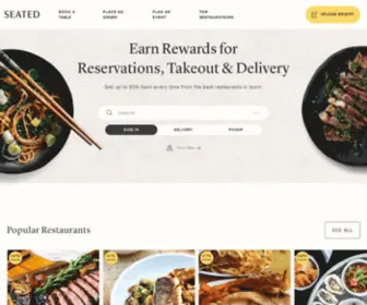 Seatedapp.io(Reservations at Local Restaurants) Screenshot
