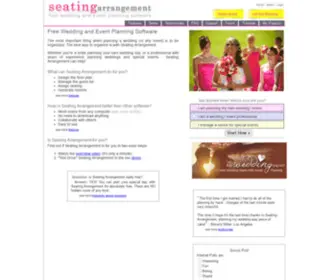 Seatingarrangement.com(Free Wedding Planning Software) Screenshot