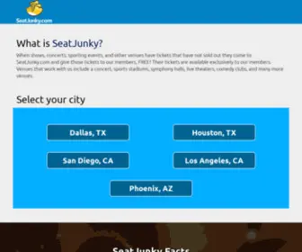 Seatjunky.com(Seat) Screenshot