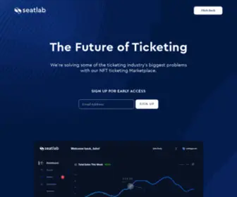 Seatlabnft.com(NFT Event Ticketing Marketplace) Screenshot
