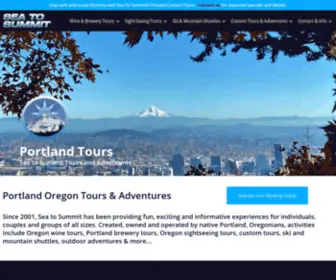 Seatosummit.net(Portland tours by Sea to Summit. Specializing in tours throughout the Portland Oregon area) Screenshot