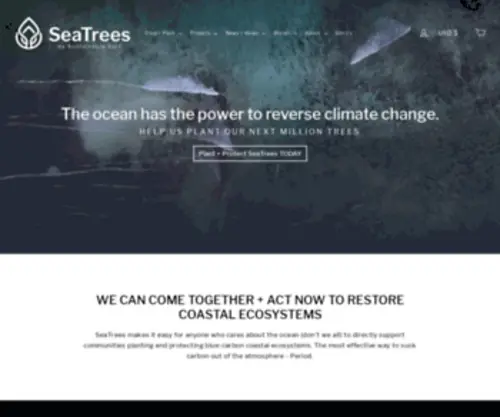 Seatrees.com(Reforest the Ocean) Screenshot