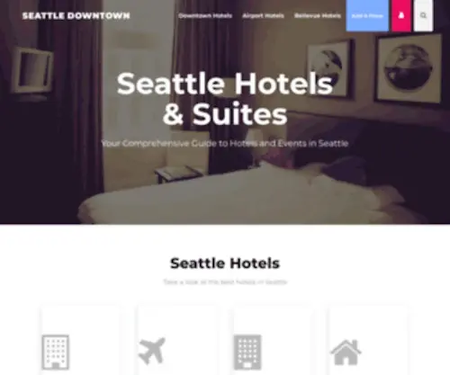 Seattle-Downtown.com(Seattle Hotel and Seattle Events Guide) Screenshot