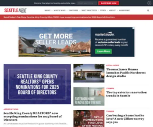Seattleagentmagazine.com(For the well) Screenshot