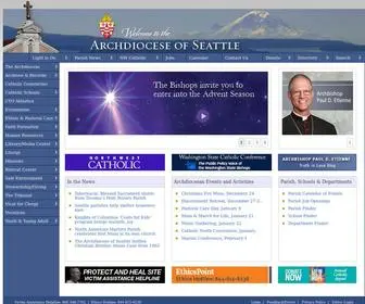 Seattlearchdiocese.org(Archdiocese of Seattle) Screenshot