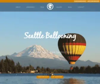 Seattleballooning.com(Hot Air Balloon Rides in Seattle WA) Screenshot