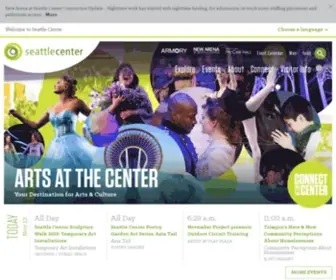 Seattlecenter.com(Seattle Center) Screenshot