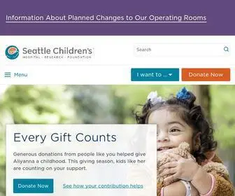 Seattlechildrens.org(Seattle Children's) Screenshot
