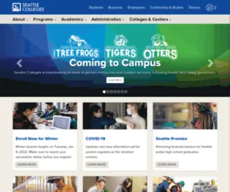 Seattlecolleges.com(Seattle Colleges) Screenshot