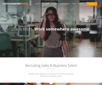 Seattlecorporatesearch.com(Seattle Headhunters and Sales Recruiting Agency) Screenshot