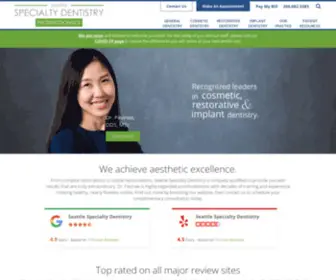 Seattledentistry.com(Seattle Specialty Dentistry) Screenshot